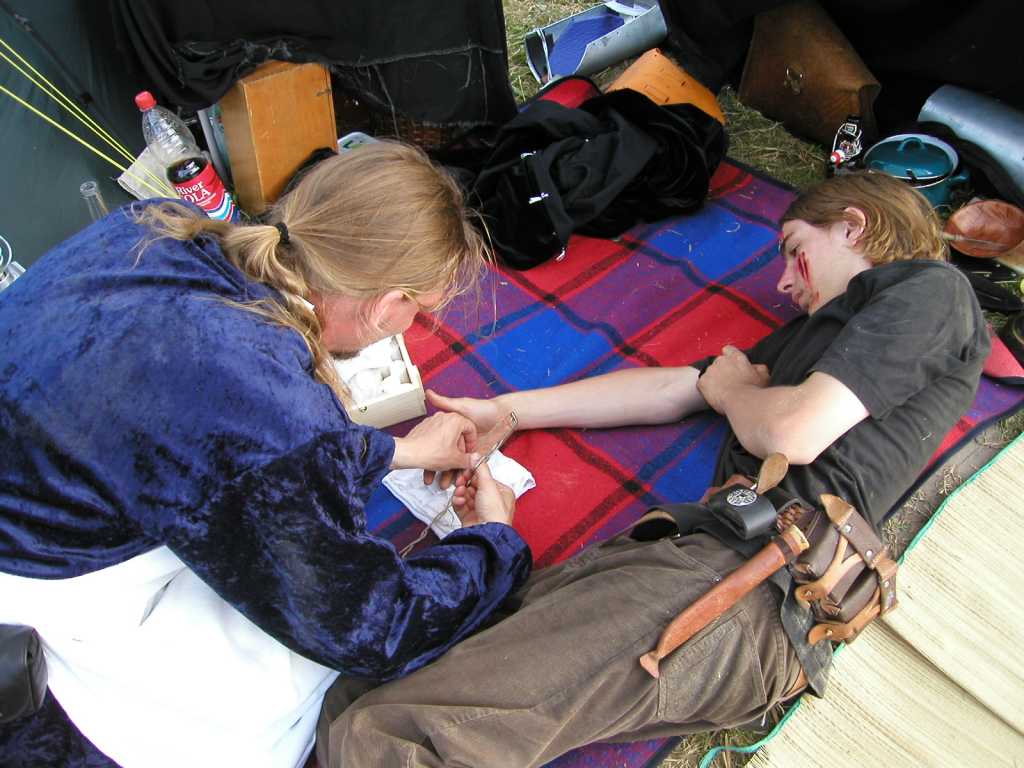 Finin bei der Arbeit